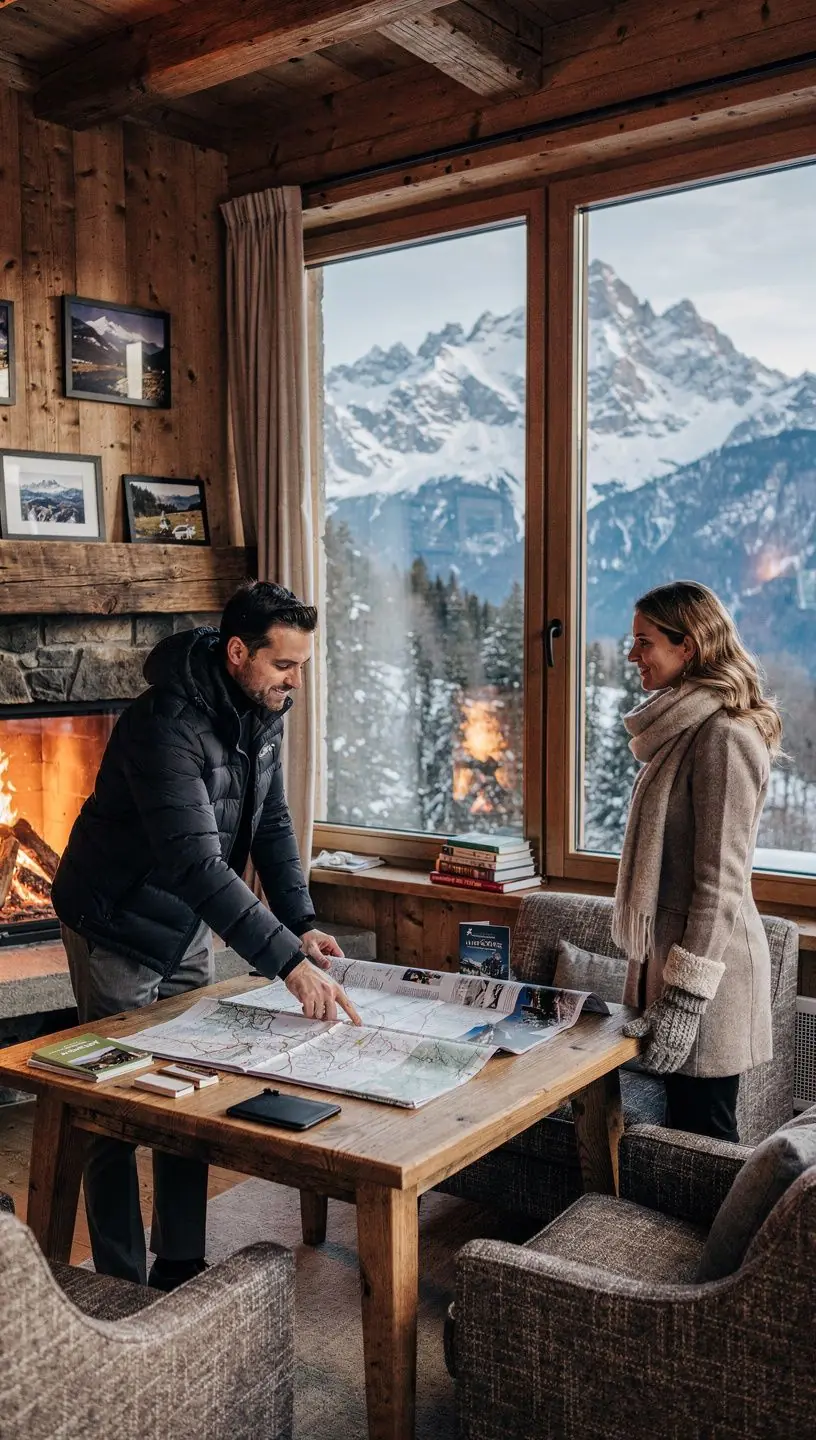 Detailaufnahme eines hochwertigen Reiseplans mit handschriftlichen Notizen und Empfehlungen für Deutschlandurlaub